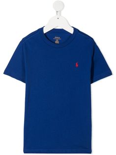 Ralph Lauren Kids футболка с вышитым логотипом