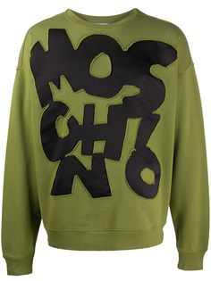 Moschino толстовка с аппликацией логотипа