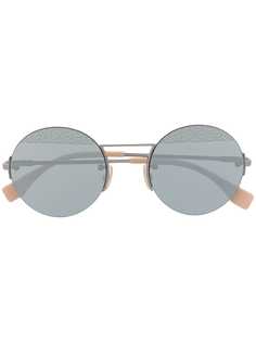 Fendi Eyewear солнцезащитные очки в круглой оправе с логотипом FF