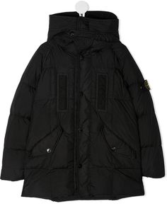 Stone Island Junior пуховик с капюшоном