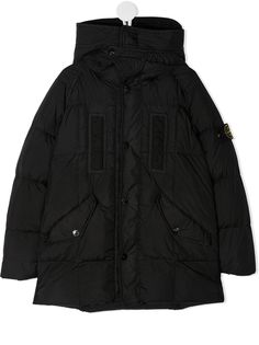 Stone Island Junior пуховик с капюшоном