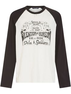 Dolce & Gabbana футболка с длинными рукавами и графичным принтом