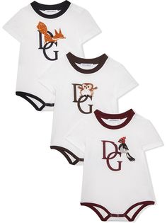 Dolce & Gabbana Kids комплект из трех боди с короткими рукавами