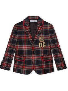 Dolce & Gabbana Kids блейзер в клетку