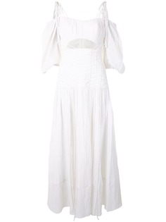 Rachel Gilbert платье макси Sorrell с объемными рукавами