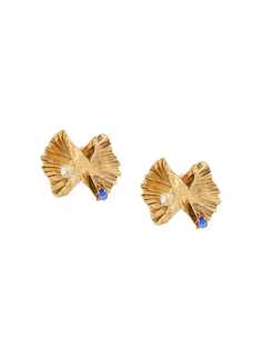 Saint Laurent серьги-клипсы Heritage