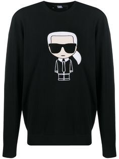 Karl Lagerfeld джемпер с вышивкой Ikonik