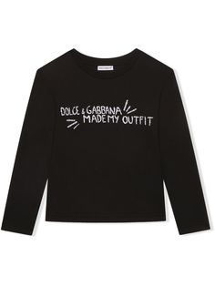 Dolce & Gabbana Kids рубашка с длинными рукавами и вышивкой