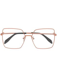 Alexander McQueen Eyewear очки в массивной оправе