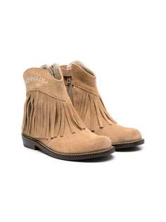 Monnalisa ботинки с бахромой