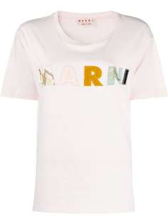Marni футболка с логотипом