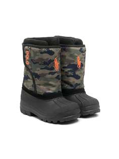 Ralph Lauren Kids зимние сапоги с камуфляжными вставками