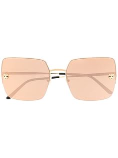 Cartier Eyewear солнцезащитные очки в квадратной оправе