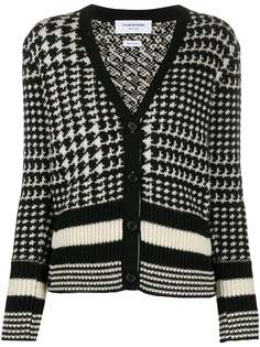 Thom Browne жаккардовый кардиган с V-образным вырезом