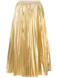 Proenza Schouler плиссированная юбка с эффектом металлик
