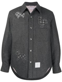 Thom Browne куртка с аппликациями