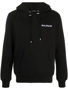 Balmain худи с фактурным логотипом