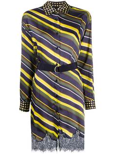 Ermanno Ermanno платье-рубашка в полоску