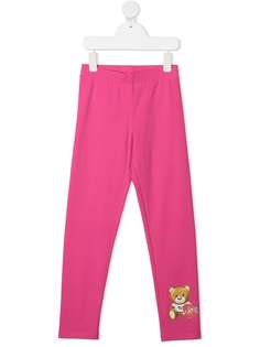 Moschino Kids легинсы с графичным принтом