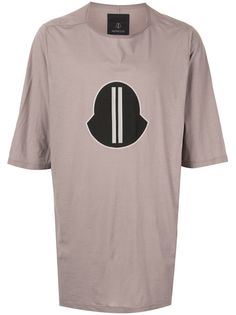 Moncler + Rick Owens футболка с логотипом