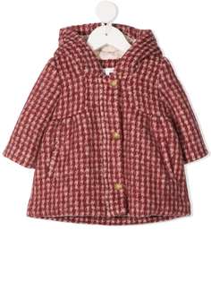 Chloé Kids пальто с капюшоном и узором