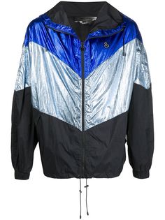Isabel Marant куртка в стиле колор-блок с эффектом металлик