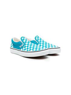 Vans Kids слипоны в клетку