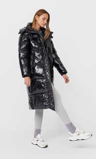 Stradivarius Блестящий Пуховик Женская Коллекция Черный M