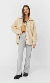 Stradivarius Куртка-Рубашка Женская Коллекция Multicolor S