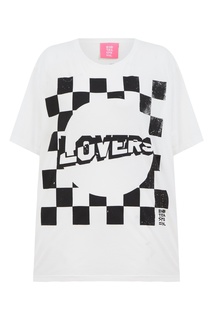 Хлопковая футболка с принтом и надписью Lovers One Teaspoon