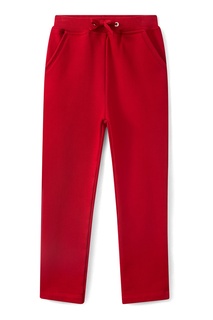 Красные хлопковые брюки Bonpoint