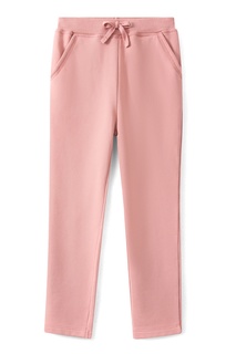 Пыльно-розовые брюки из хлопка Bonpoint