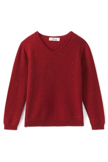 Красный кашемировый свитер Bonpoint