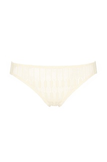 Классические трусы из кружева и джерси молочного цвета Ebene Eres