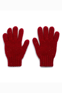 Красные кашемировые перчатки Bonpoint