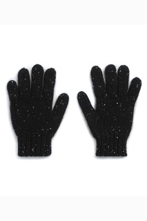 Черные кашемировые перчатки Bonpoint