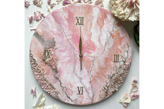 Часы настенные art (kovka object) розовый 30.0x30.0 см.