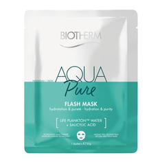 Тканевая маска для лица Увлажнение и Очищение Aqua Pure Flash Mask Biotherm