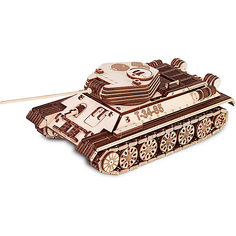 Конструктор Ewa Танк Т-34-85, 965 элементов Eco Wood Art