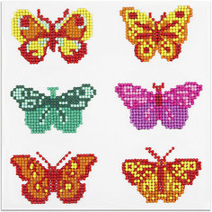 Мозаика стразами Maxi Art Бабочки, 6 стикеров, 20х20 см