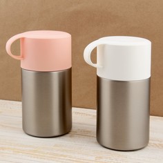 Термос для еды с ложкой, 600 мл, сохраняет тепло 8 ч, микс, 8.5х17 см Tundra