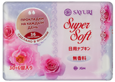 Domix, Ежедневные гигиенические прокладки Super Soft, 36 шт Sayuri