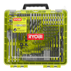 Набор сверл и бит (100 шт.) ryobi rakdd100 5132004666