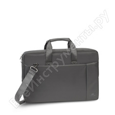 Сумка для ноутбука и документов rivacase laptop bag grey, 17.3" 8251