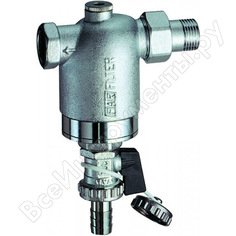 Фильтр far 1/2" нр-bр, с манометром, 100мкм, max: 95c, 25бар fa 3946 12100