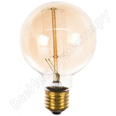 Лампа накаливания uniel vintage. форма шар il-v-g80-60/golden/e27 vw01 ul-00000478