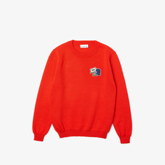 Детский свитер Lacoste из смеси шерсти и акрила