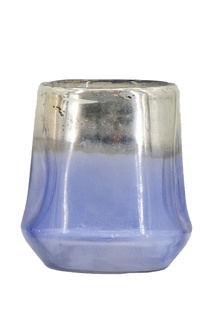 Подсвечник Синий 10x10x11 см ГЛАСАР