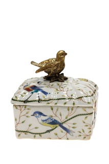 Шкатулка с птичкой 10x9x11 см ГЛАСАР