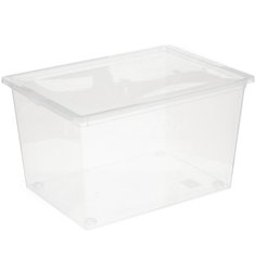 Ящик хозяйственный, 50 л, 53х37х30 см, Idea М2354, прозрачный